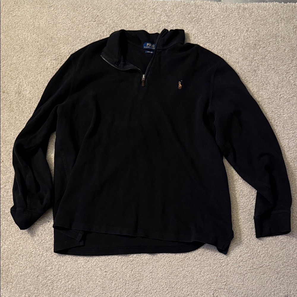 Polo by Ralph Lauren - Black Quarter Zip Sweater